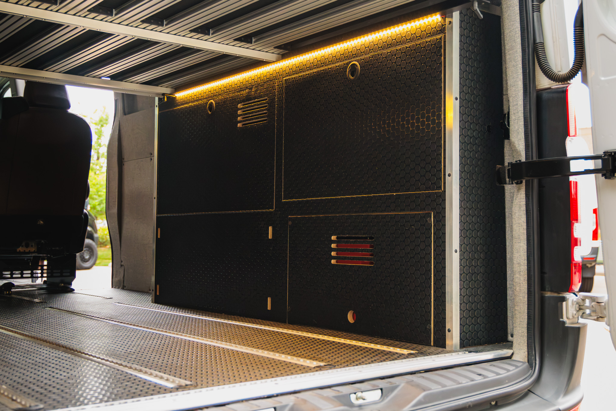 Rear garage storage