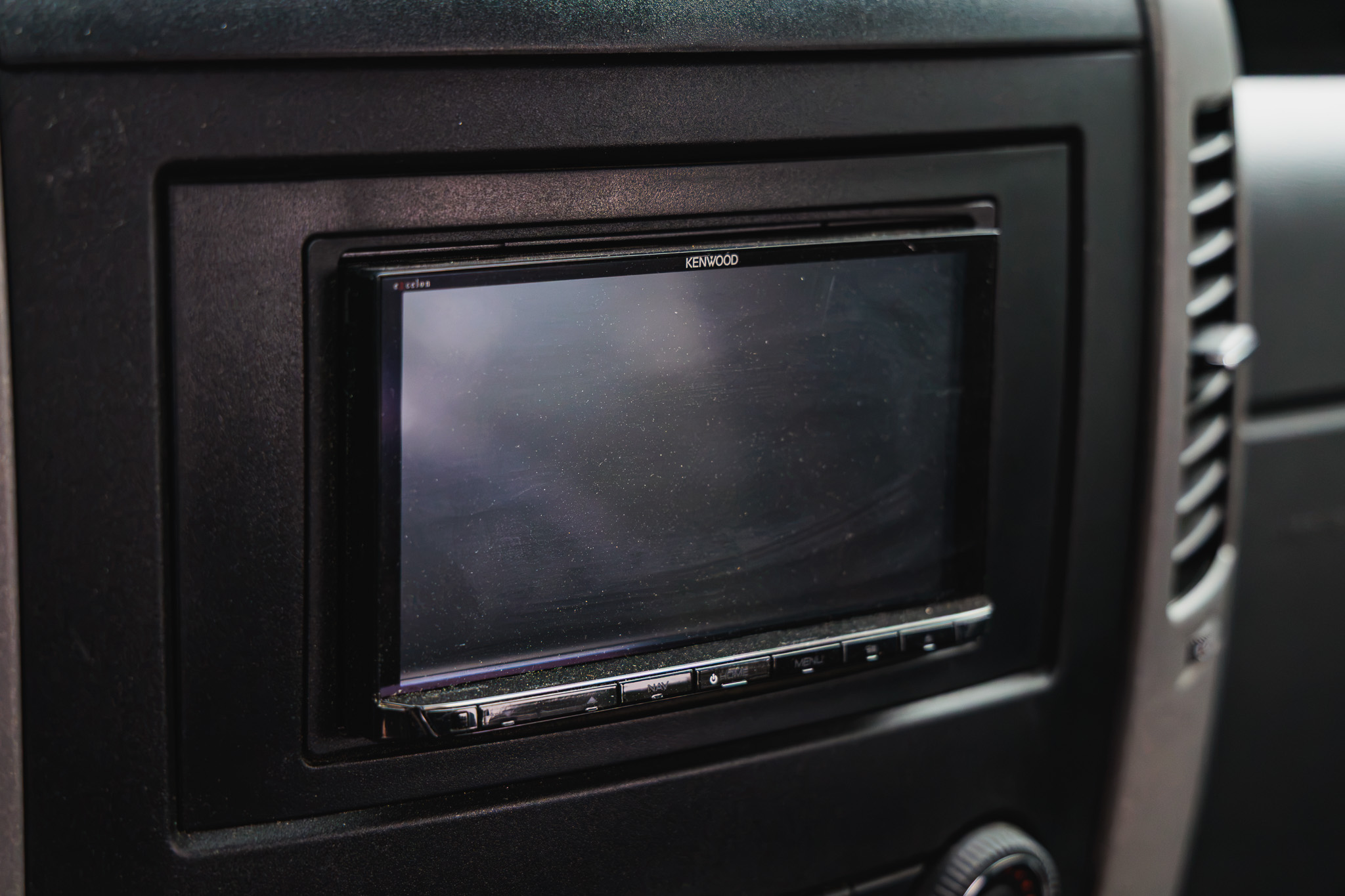 Kenwood head unit in the dash