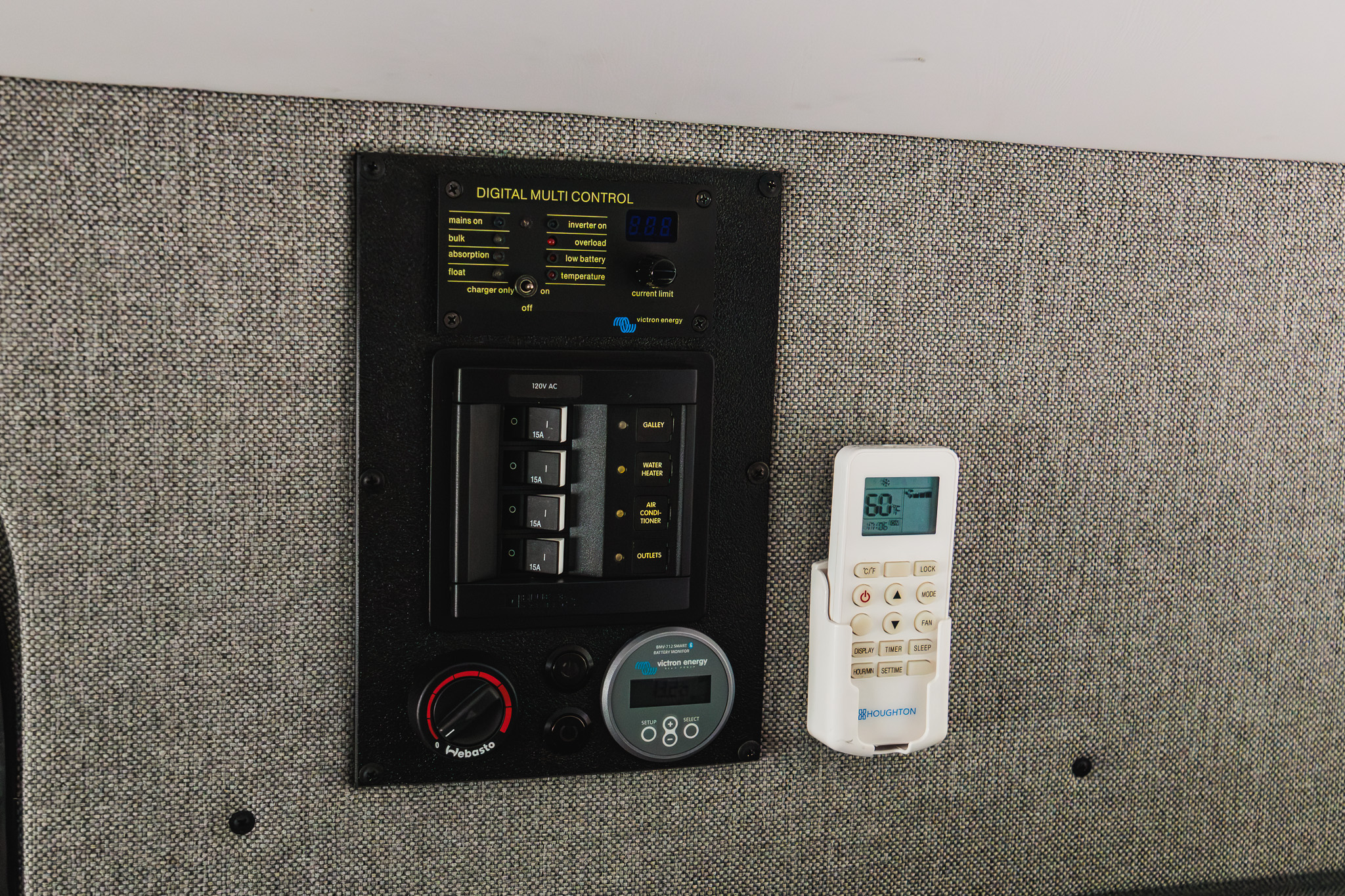 Heater and system control panel