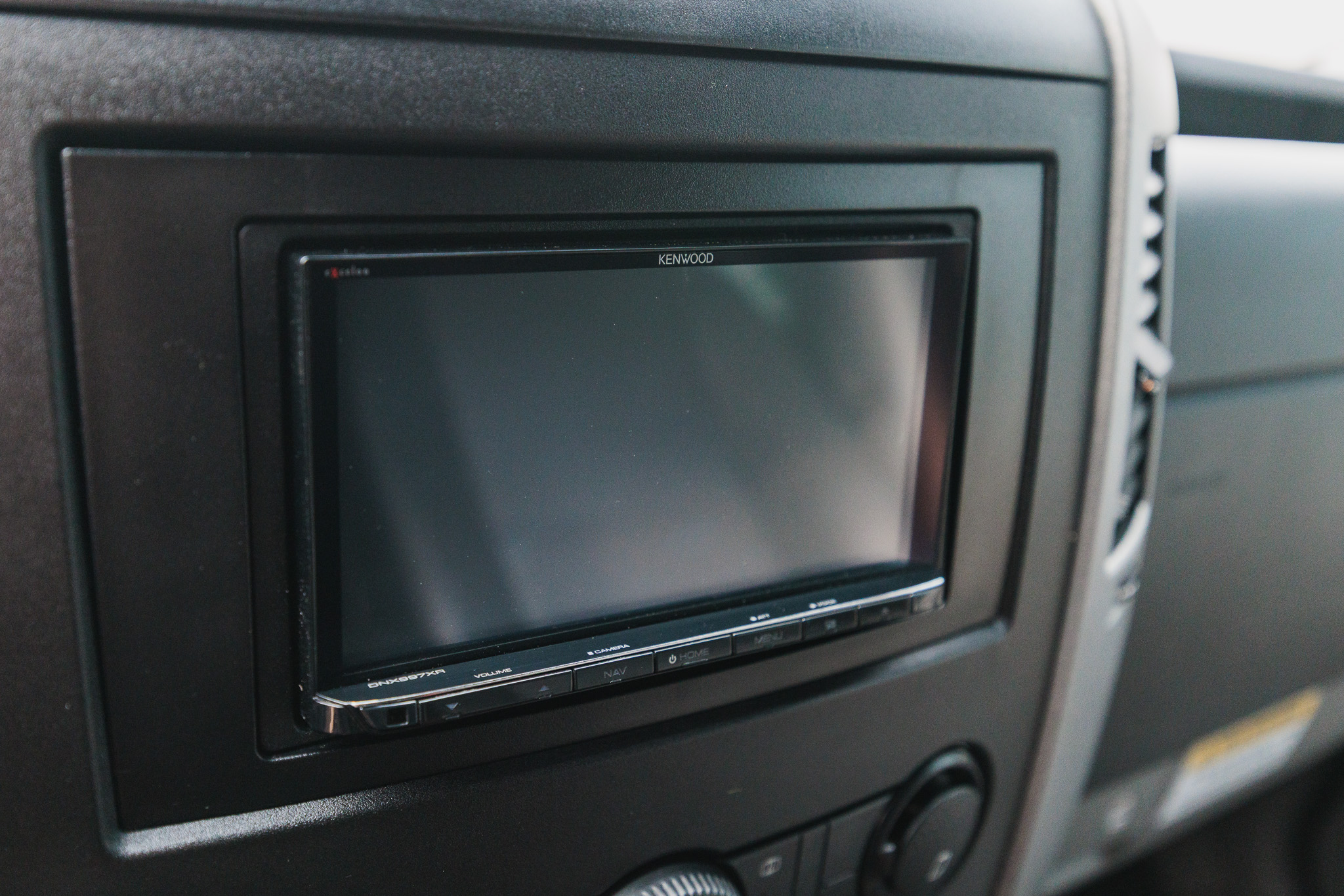 Upgraded head unit in the dash