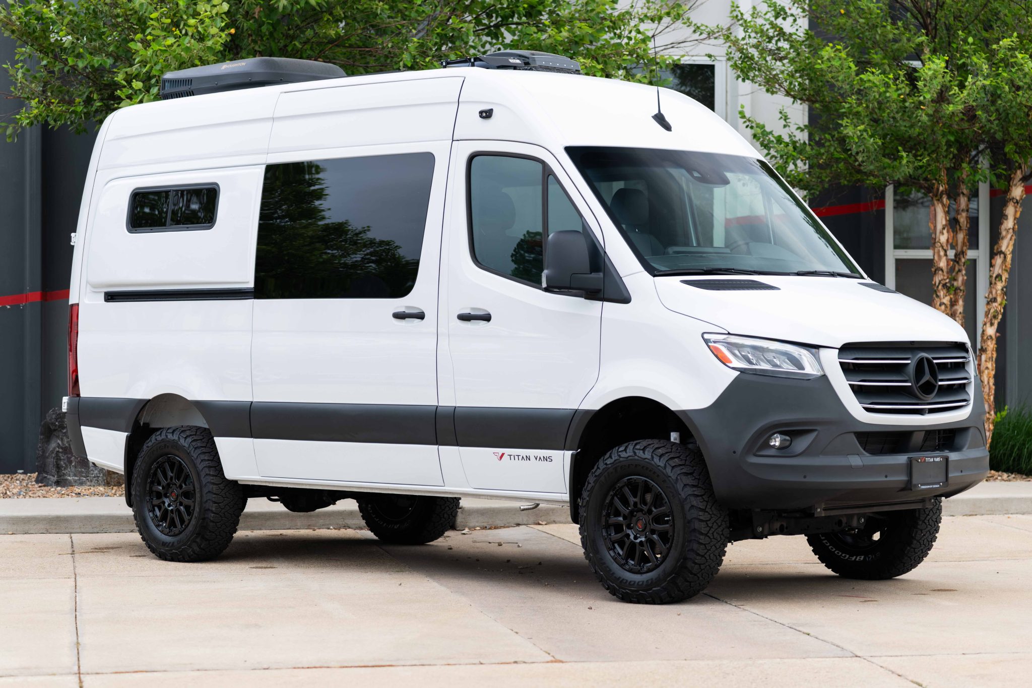 2024 Metis 144 camper van in Arctic White, front three-quarter view