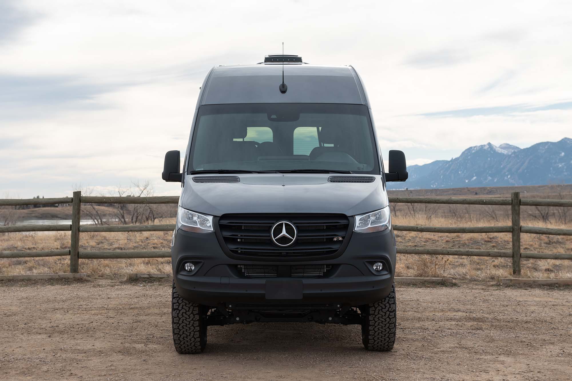 camper van interior through slider door