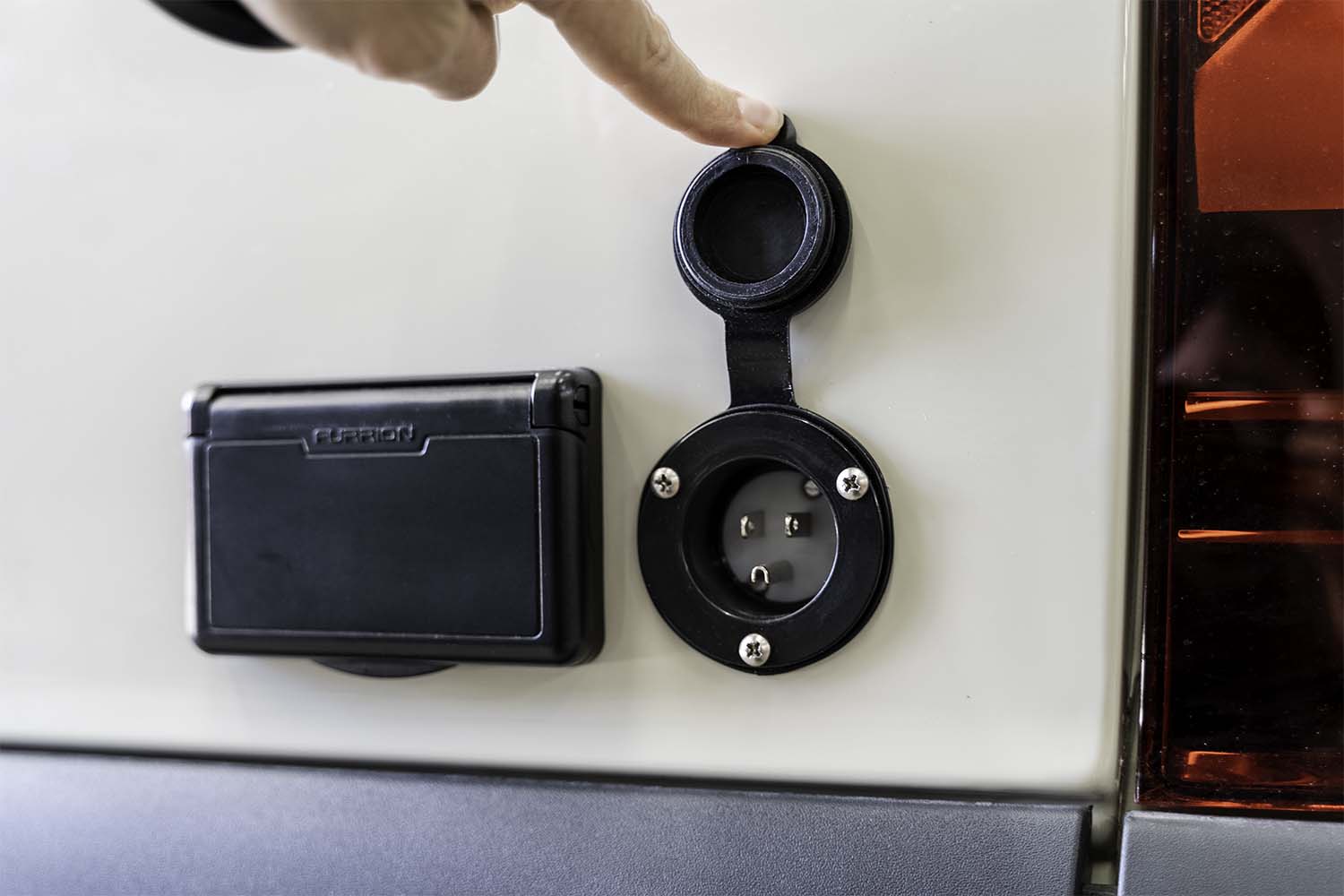 battery installation on a camper van