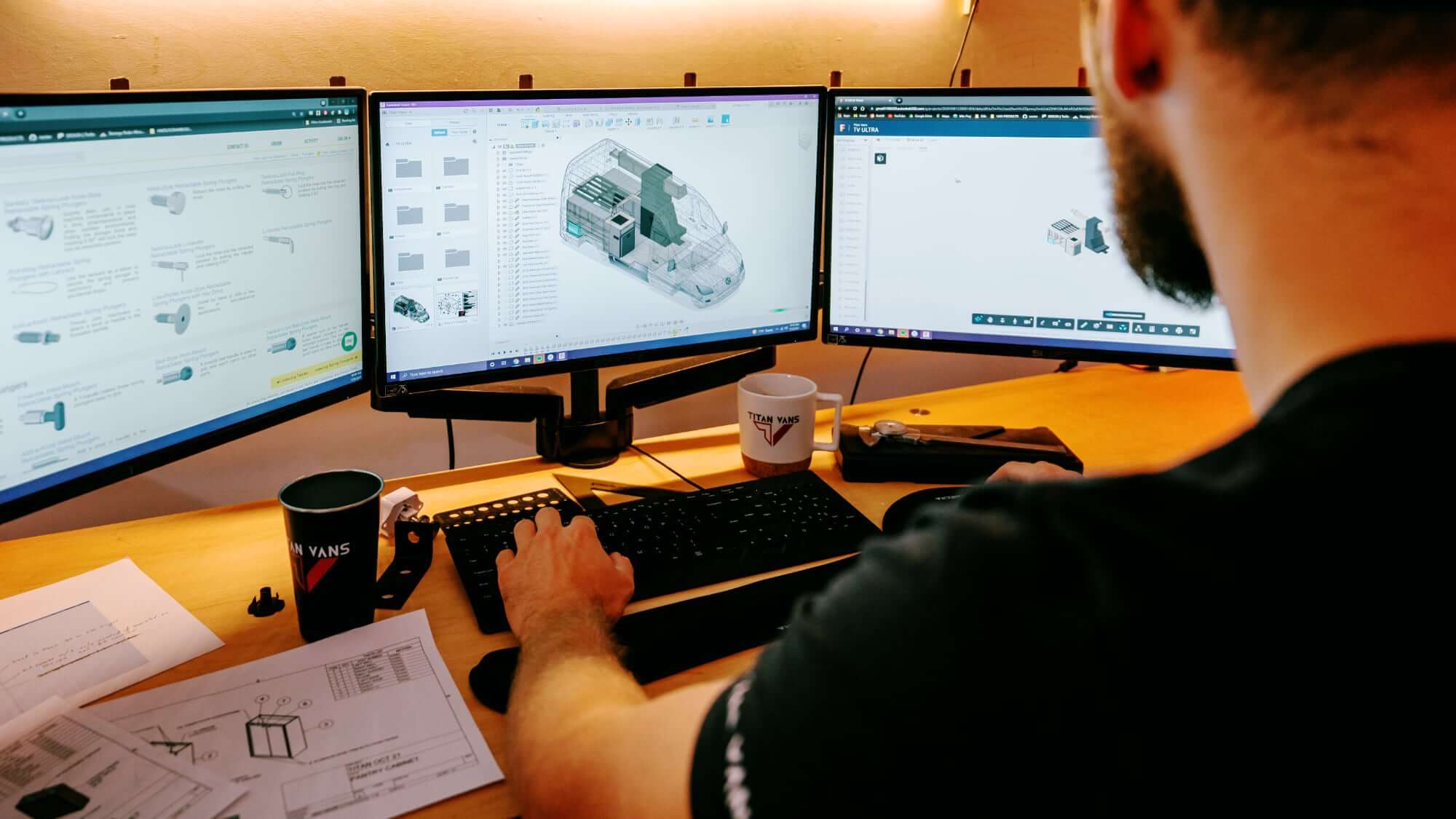 A Meeting at the Titan Vans Office