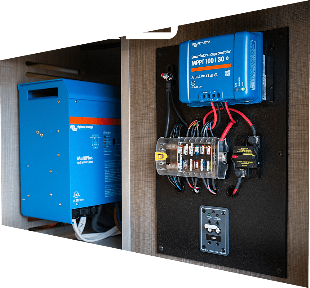 The EX3 camper van electrical system (Play video)