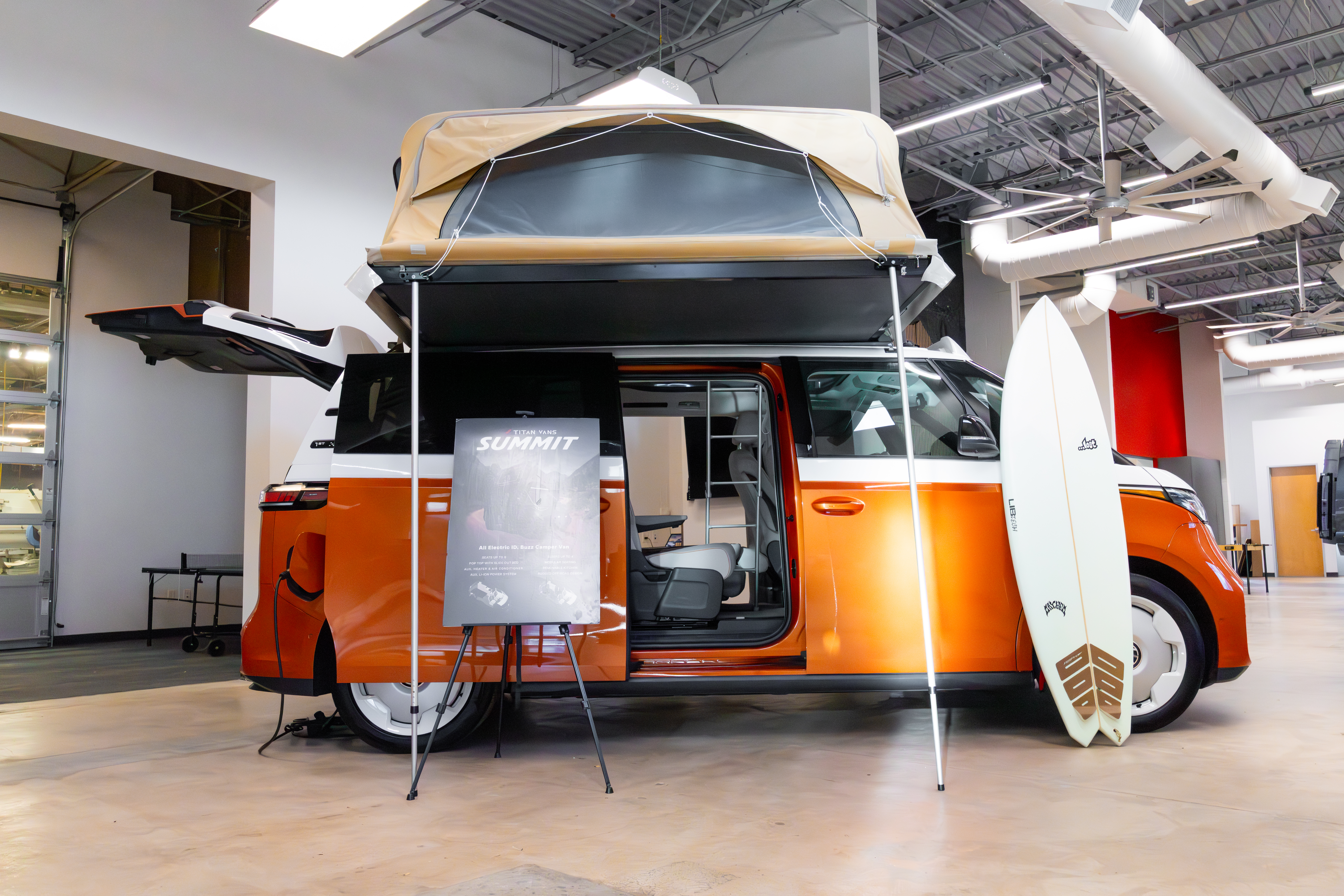 Volkswagen ID.Buzz pop top showroom image