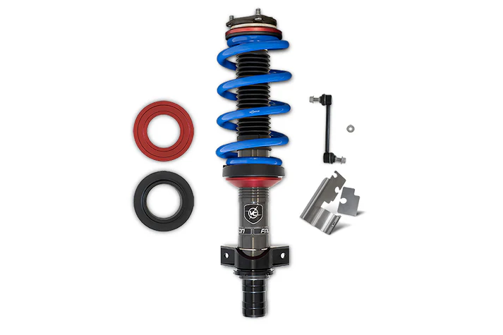 Transit inverted rally strut installed view