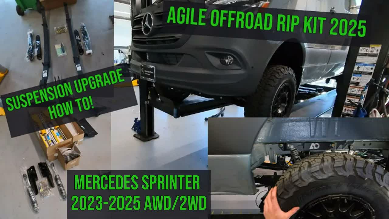 Agile Offroad suspension installation on Sprinter