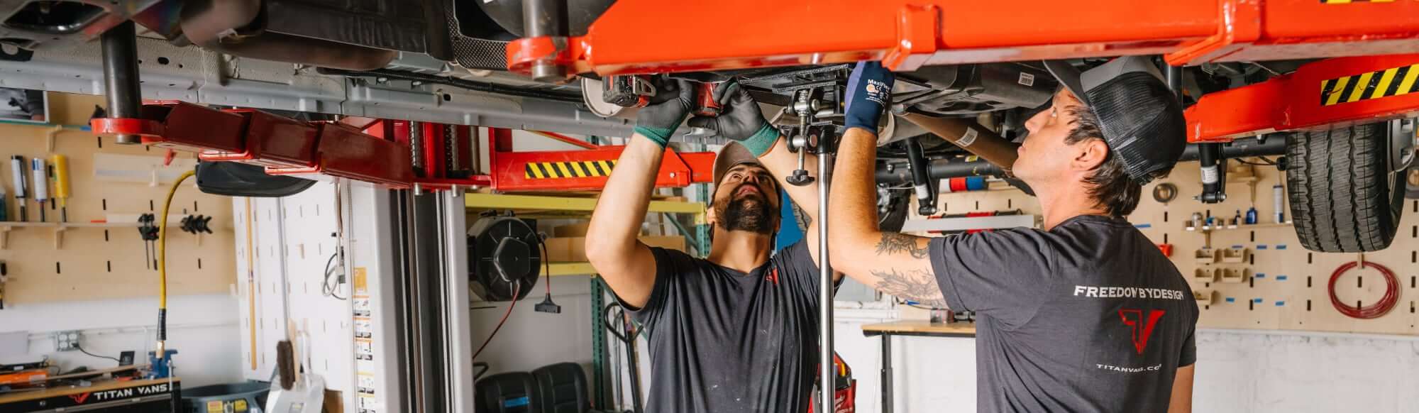 Titan Vans service center — Transit programming and calibration