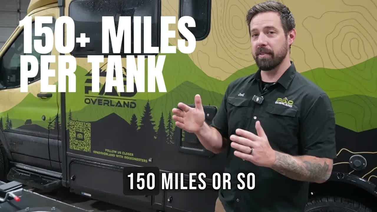 Transfer Flow Ford Transit extended range fuel tank — Pad Overland overview