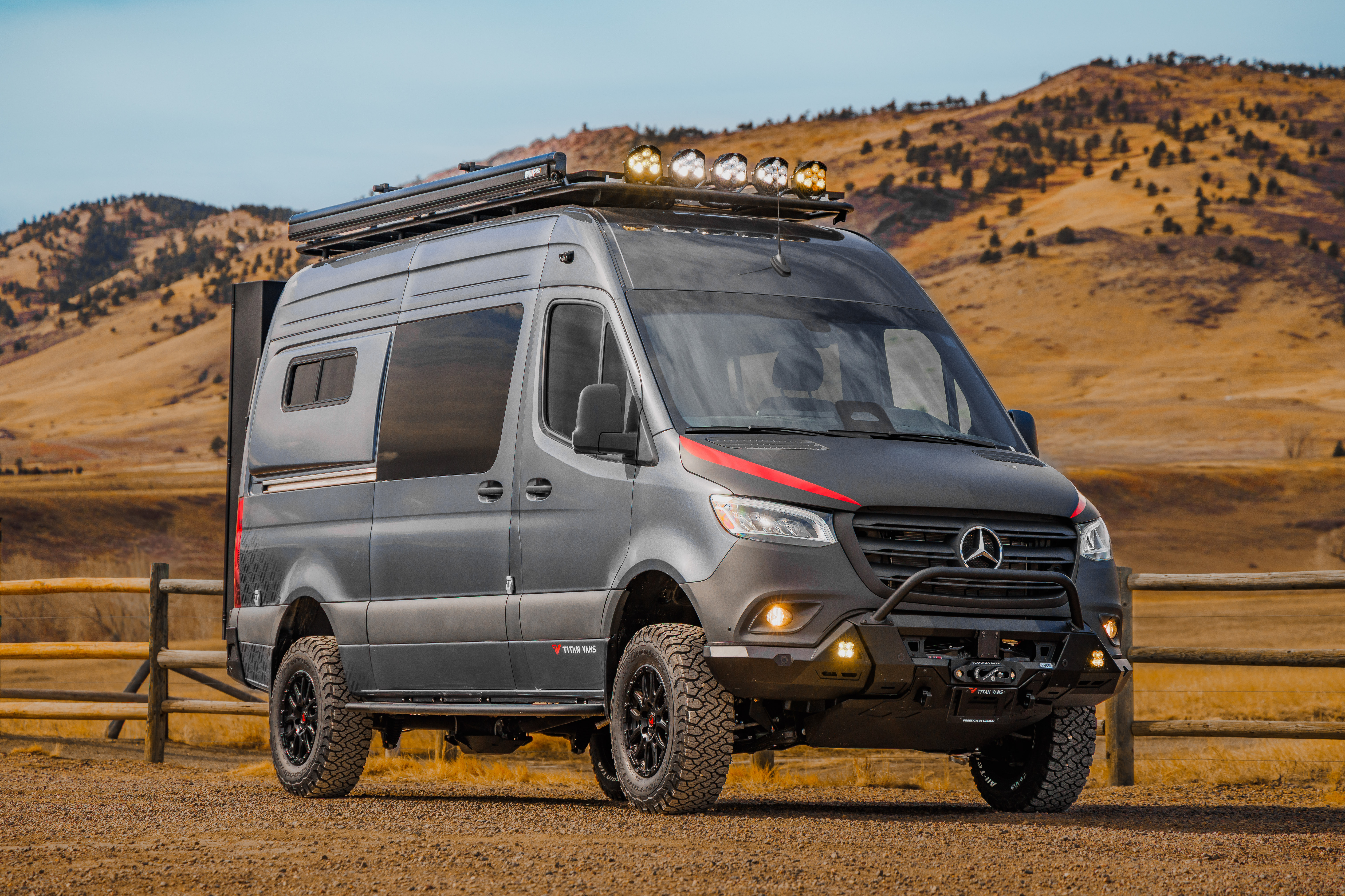 A Titan Van at a Local Trailhead
