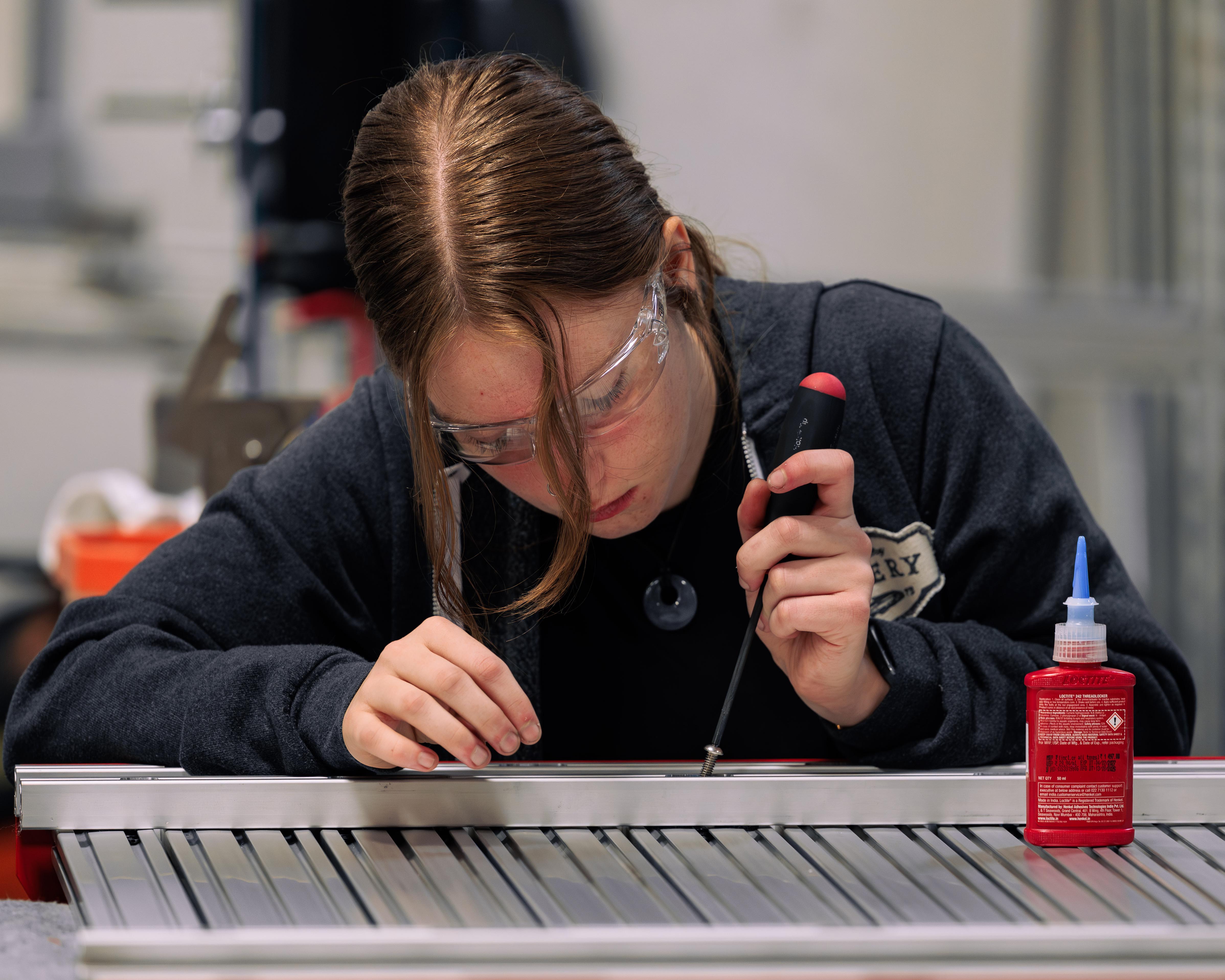Titan Vans Welder finishing assembly.